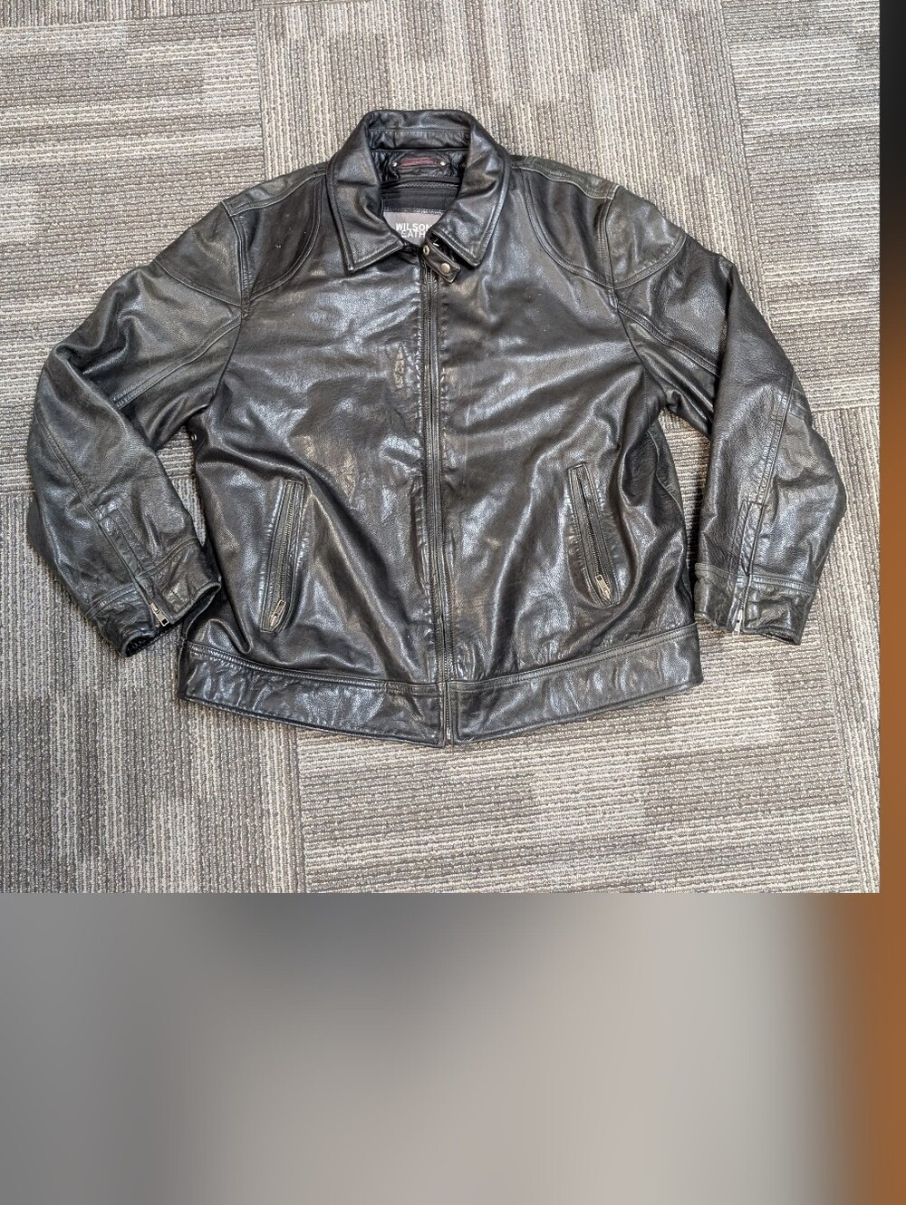 SzXL Men's Wilson's Leather Motorcycle Jacket